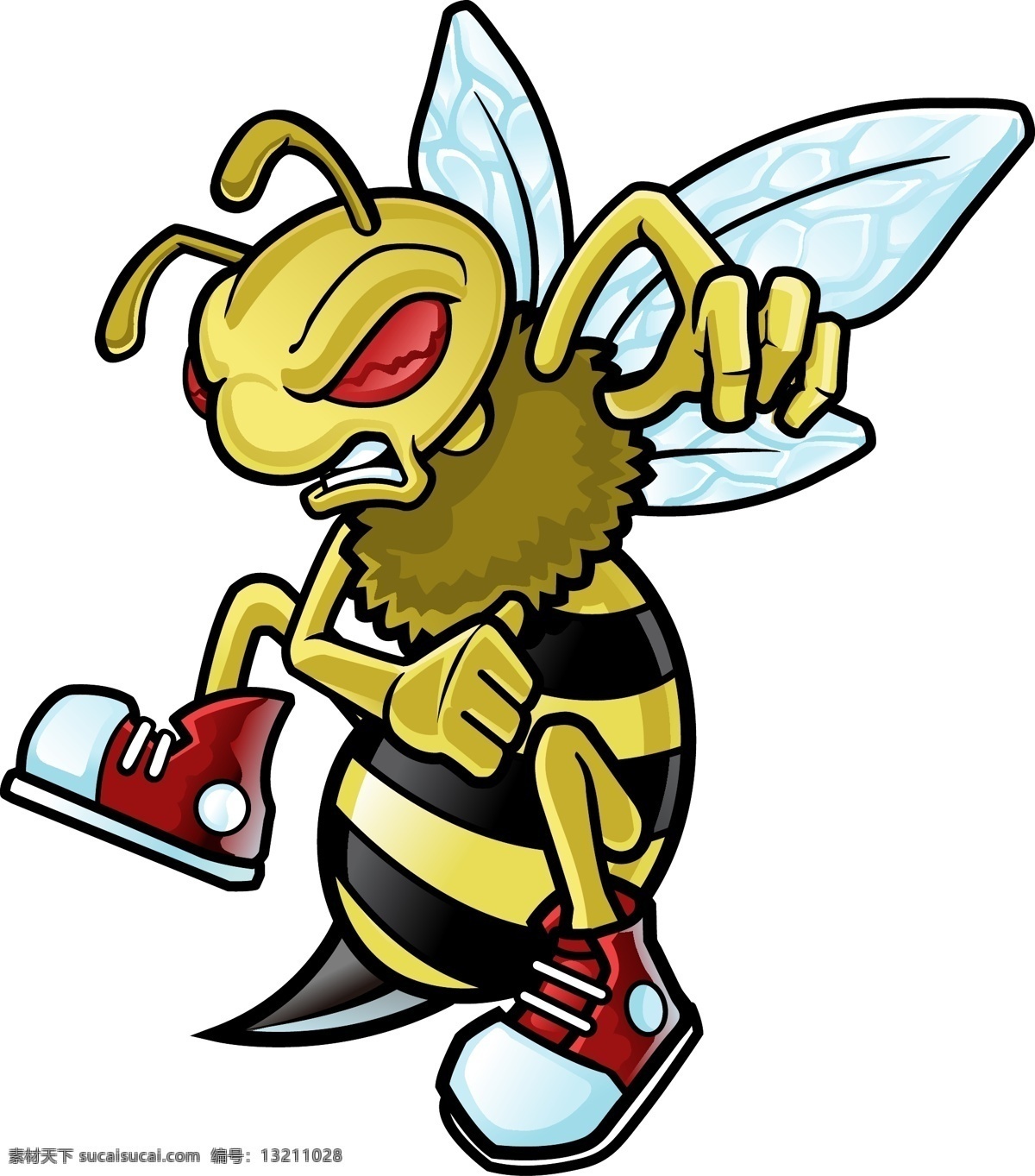 矢量蜜蜂 卡通蜜蜂 手绘蜜蜂 蜜蜂插画 凶悍蜜蜂 可怕蜜蜂 蜜蜂哲人 拟人蜜蜂 蜜蜂角色 动物 生物世界 昆虫