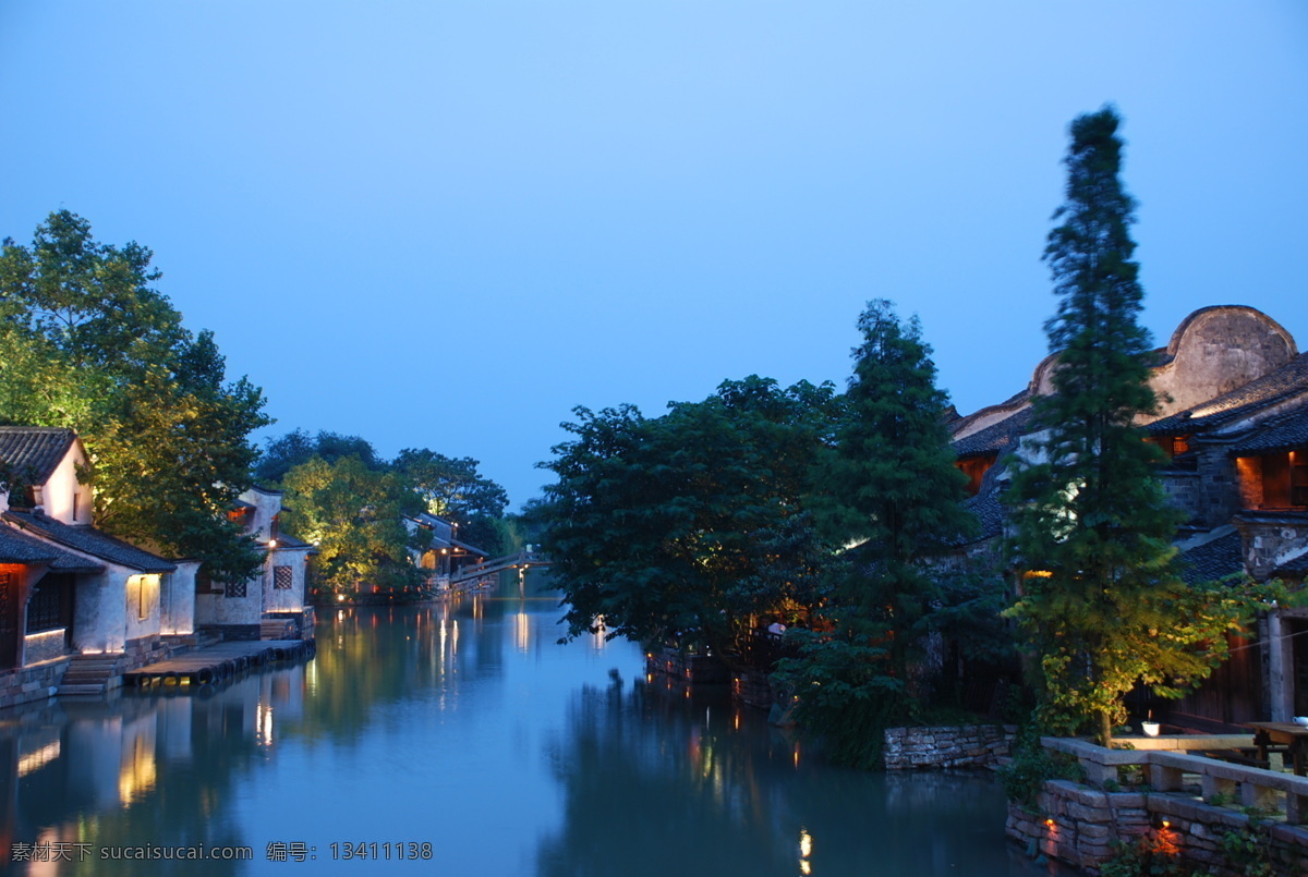 乌镇 江南 水乡 鱼米之乡 夜景 夜晚 建筑摄影 建筑园林