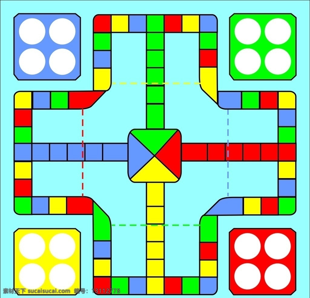 棋盘 飞行棋盘 其他设计 矢量