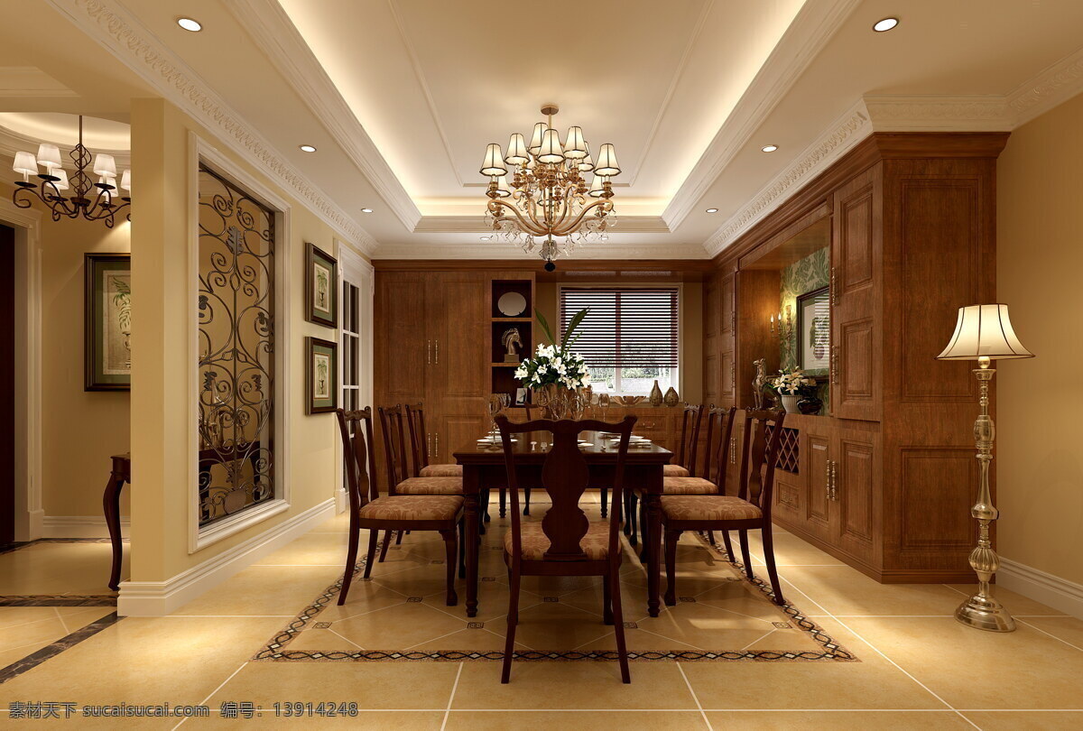 现代 客厅 暖色 落地灯 室内装修 效果图 杏色地板 客厅装修 水晶灯