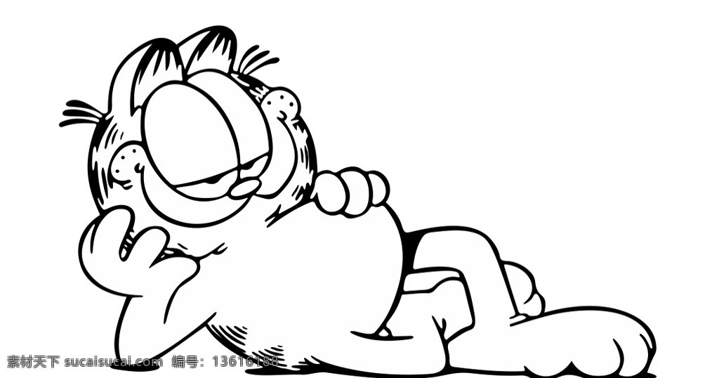 加菲猫 猫 卡通 动漫 矢量图 动漫动画 动漫人物