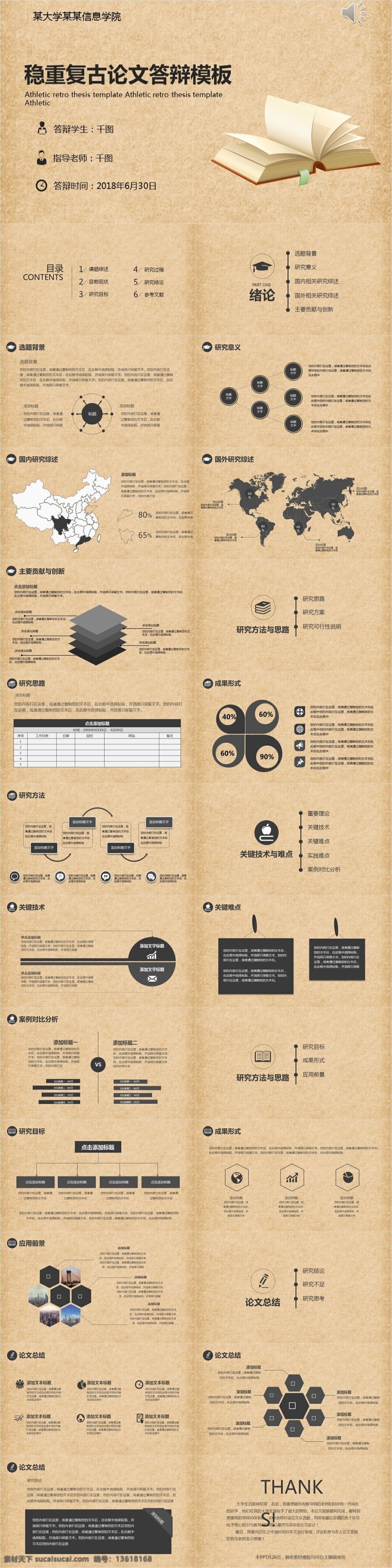 稳重 复古 论文 答辩 模板 ppt模板 高档ppt 论文ppt 毕业 答辩ppt ppt设计 汇报ppt 报告ppt 毕业ppt