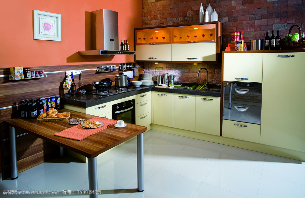 整体厨房 餐具 厨柜 高精度图片 生活百科 生活用品 设计素材 模板下载 装饰素材 室内设计