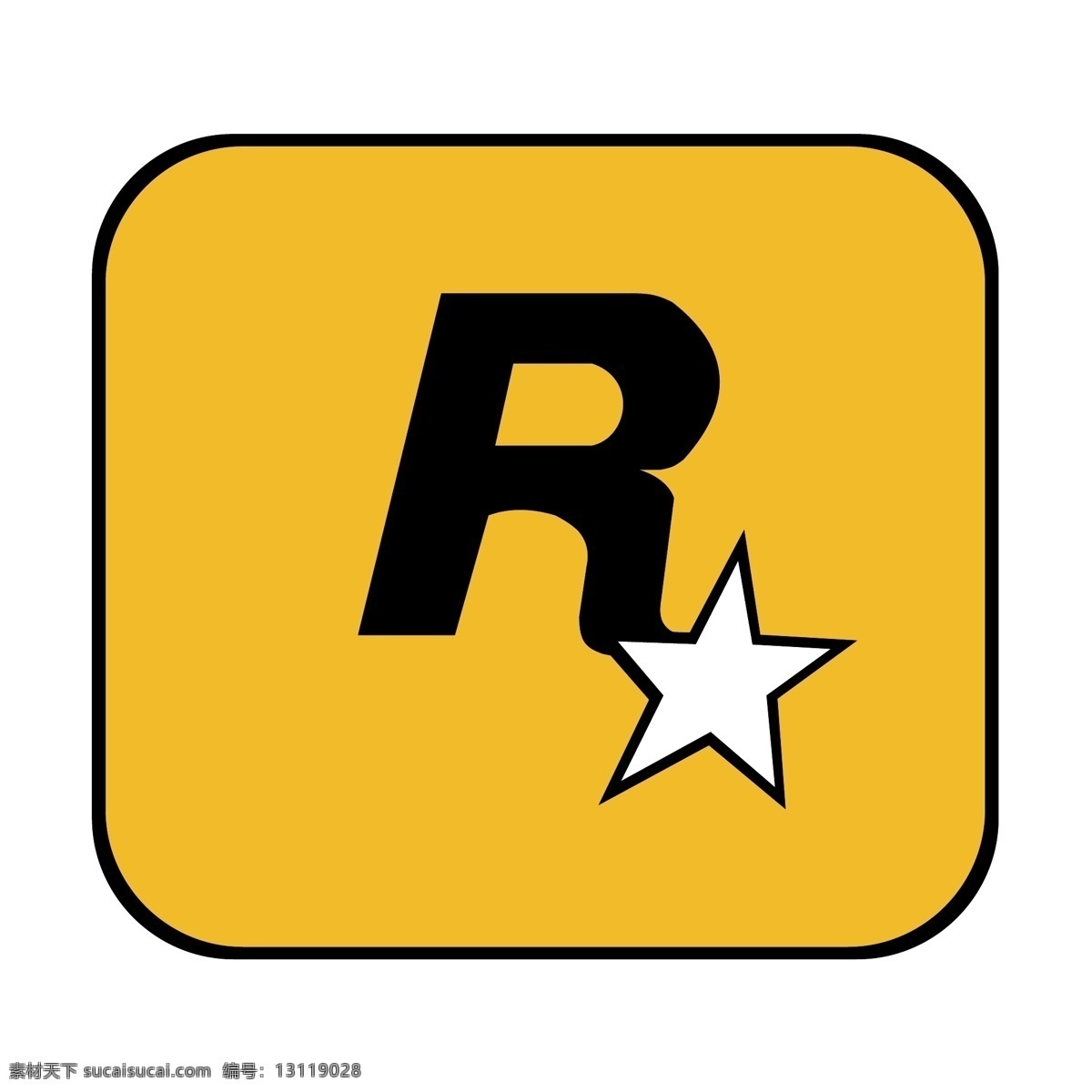 免费 rockstar games 标识 游戏 白色