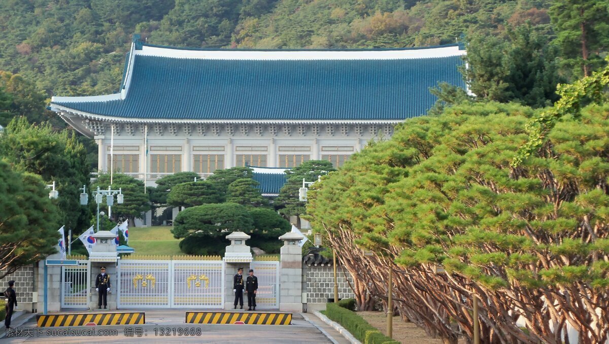 韩国 青瓦台 总统府 旅游 旅游摄影 国外旅游 黑色