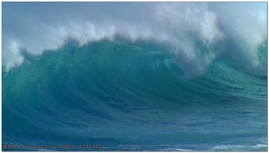 海浪 动态 视频 蓝色 水花 海边 视频素材 动态视频素材