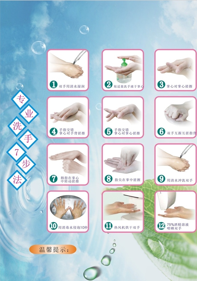 洗手消毒流程 洗手 消毒 流程 图标 工厂 标志图标 公共标识标志