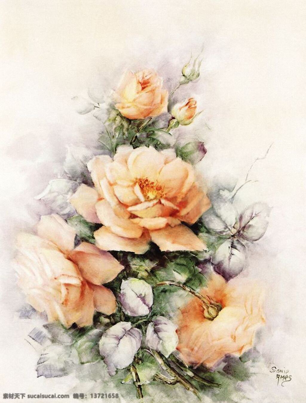 国外绘画作品 花朵 花朵素材 花卉 黄色玫瑰花 绘画花朵 绘画书法 静物花卉 玫瑰花 设计素材 模板下载 手绘花卉 手绘花朵 月季花 西式绘画 国外美术作品 油画 水彩作品 文化艺术