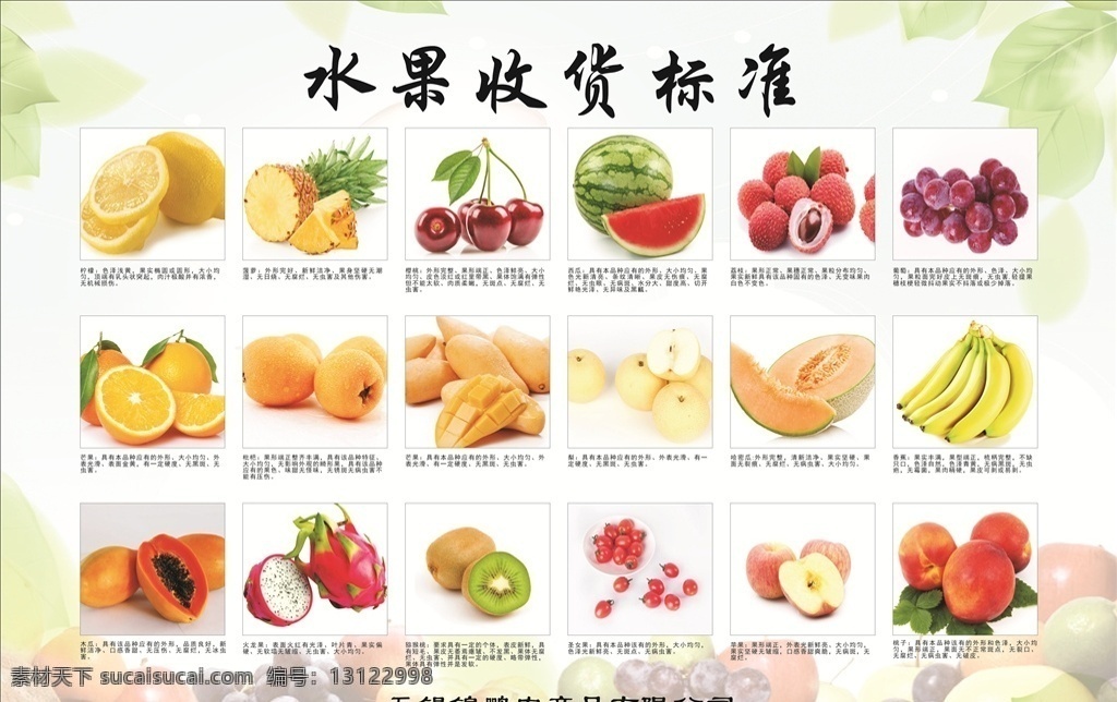 水果收获标准 水果 标准 好吃 鲜艳 色彩