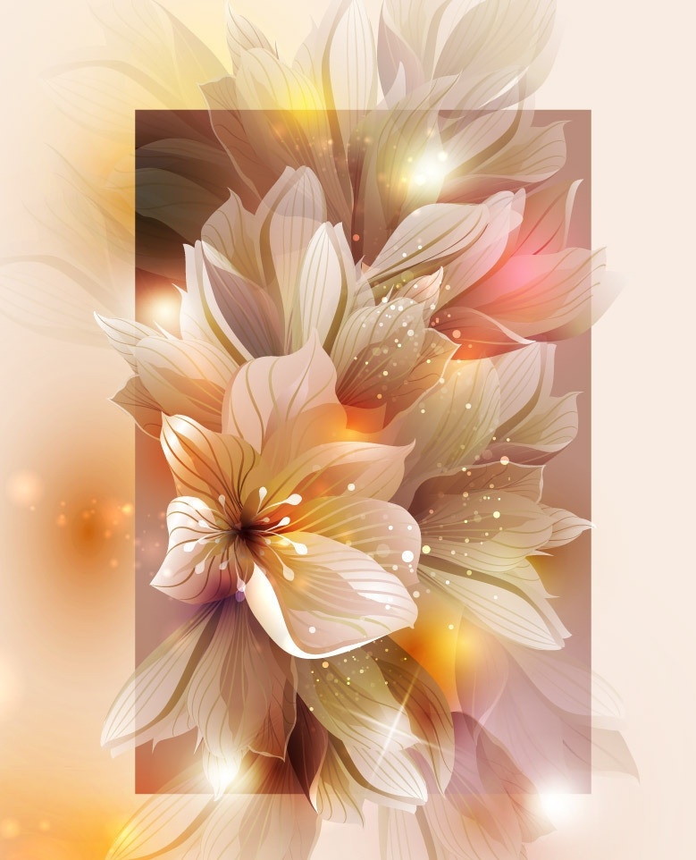 时尚 梦幻 花纹 花朵 鲜花花卡 潮流 花卉 鲜花 花卡 朦胧 晶莹 剔透 绚丽 多彩 卡片 绽放 盛开 缤纷 美丽 灿烂 时尚花纹 梦幻花纹 璀璨 浪漫 手绘 背景 底纹 矢量 底纹背景 底纹边框