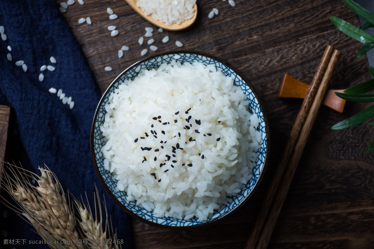 大米饭 主食 大米 珍珠米 东北大米 粮食 食物 食品 餐饮美食 传统美食