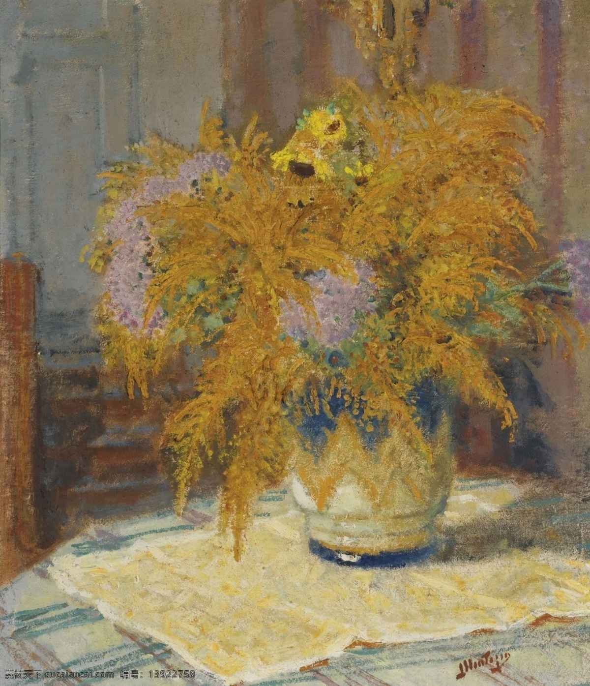 flowers 大师 画家 风景画 静物 油画 建筑 装饰画 of bouquet montezin pierreeugene 人物 高清 西方 国外 现代 家居装饰素材