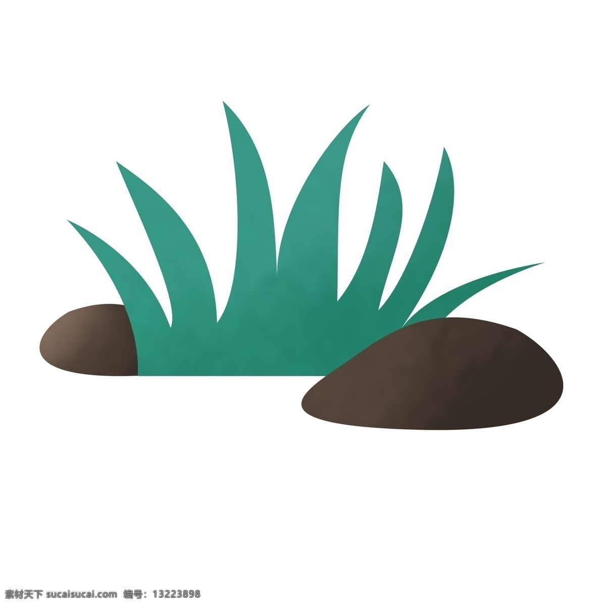 清新 风 草地 植物 免 抠 图 免扣素材 透明素材 卡通素材 可爱 绿色