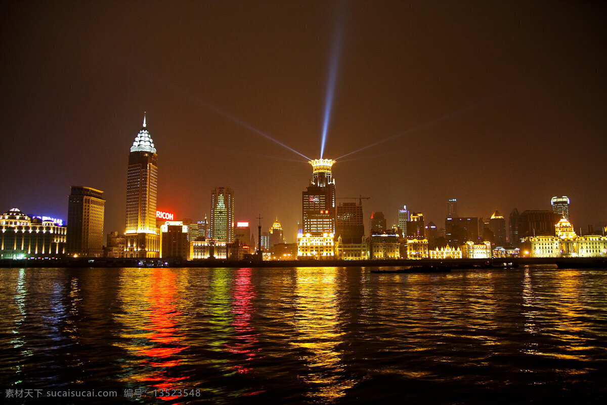 上海 外滩 灯光 夜景 陆家嘴 全景 建筑园林 建筑摄影