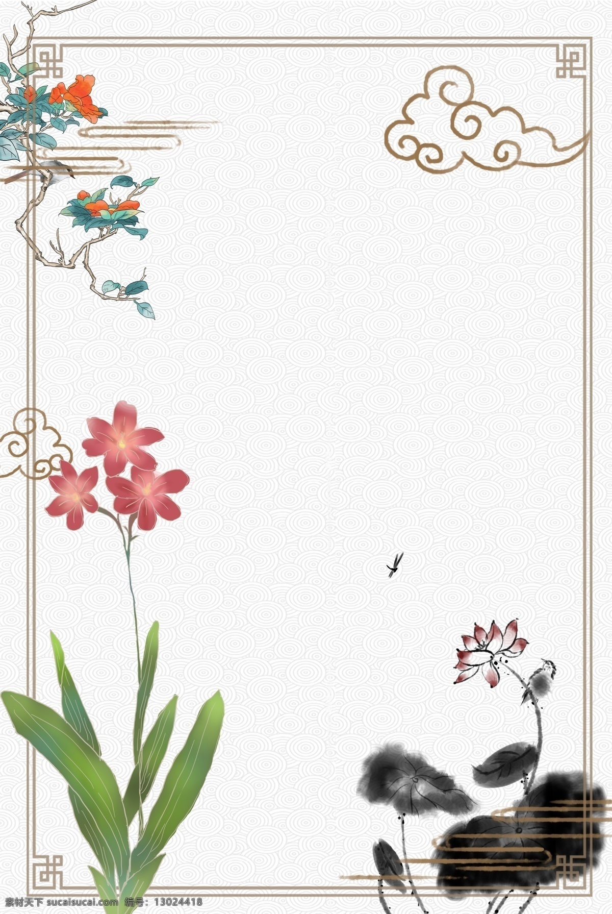 复古 风 灰色 海报 banner 背景 复古风 灰色背景 山水 psd源文件 淘宝 天猫 海报背景 花卉 开心