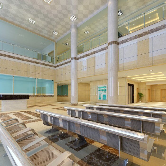 医院 休息区 效果图 3d效果图 室内设计 医院模型 3d模型素材 室内装饰模型