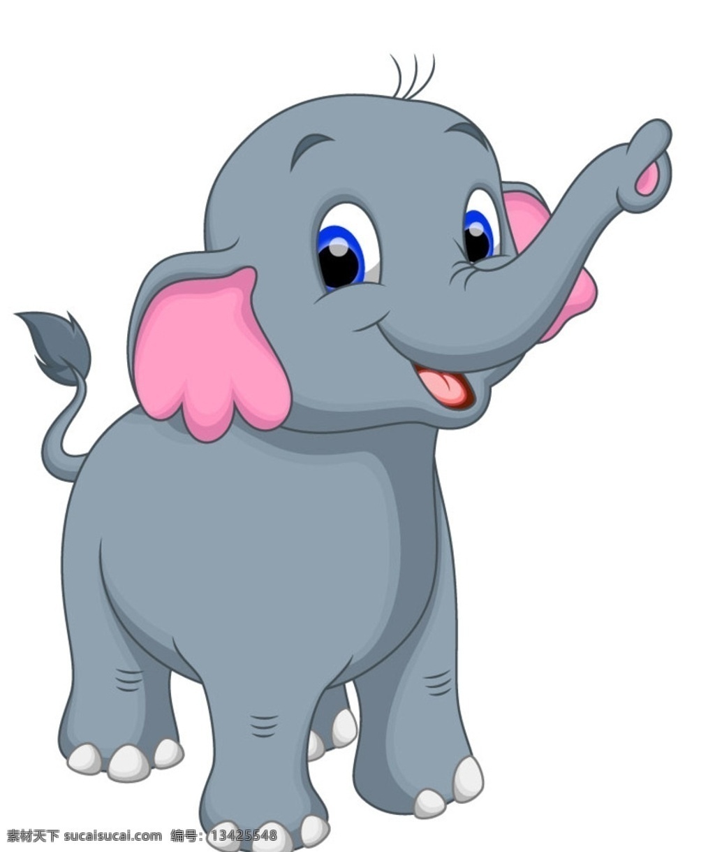 卡通大象 大象 小象 可爱小象 卡通动物 卡通设计