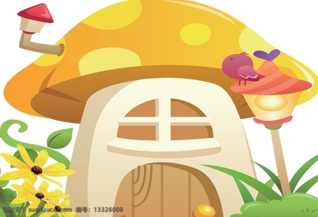 卡通 蘑菇 小屋 信箱 卡通蘑菇 小屋信箱 小蘑菇 小木屋 卡通信箱