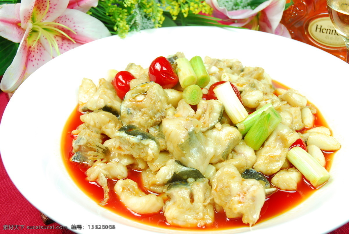 大蒜鲶鱼 传统美食 餐饮美食