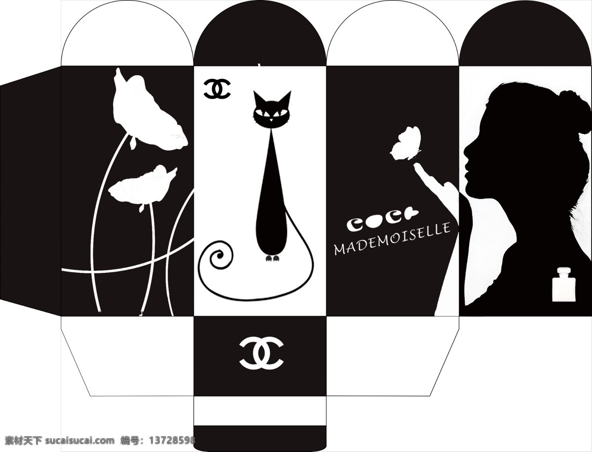 香奈儿 香水 包装 包装设计 广告设计模板 源文件