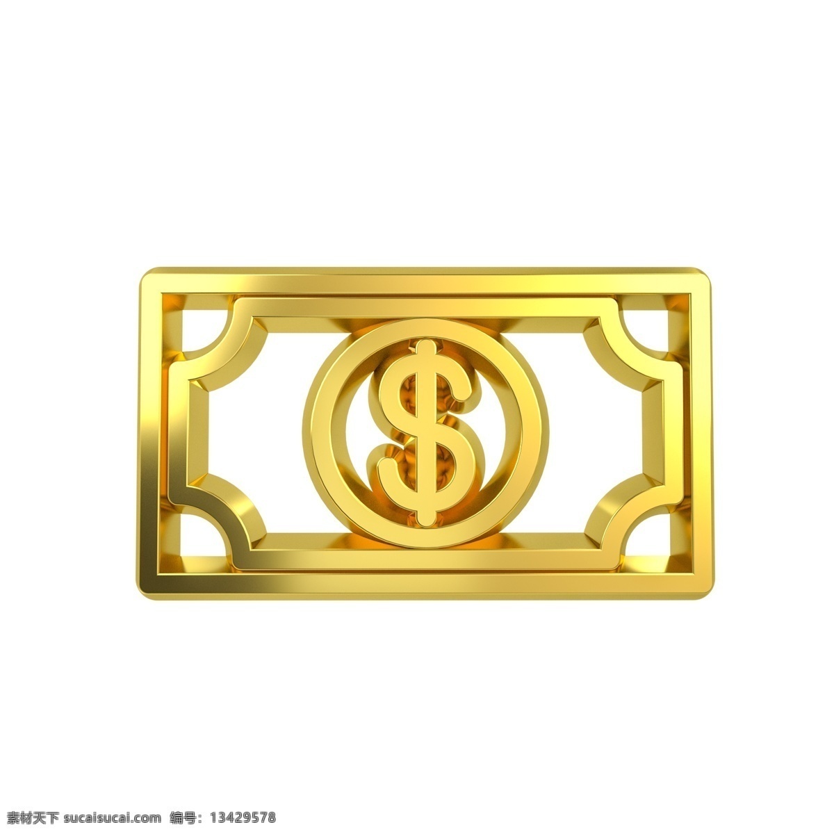 立体 金属 质感 金融类 图标 钱票 c4d 3d 金属质感 金色 金融类图标 通用图标装饰 大气 钱票图标