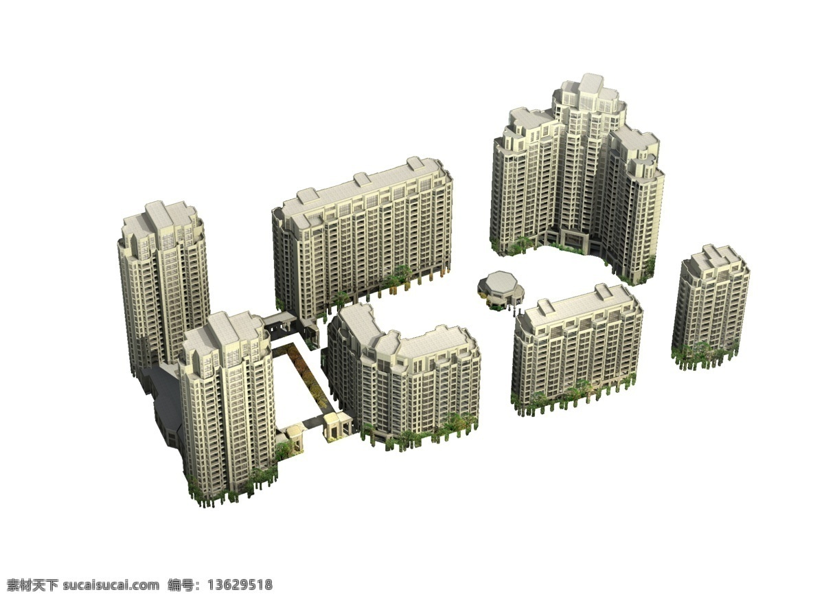 高清晰 精品 园林景观 设计素材 分层 库 别墅 城市俯瞰图 城市景观 房地产 景观 园林 版 建筑 蓝天白云 楼房 朴 枫 树木 天空 树枝 家居装饰素材