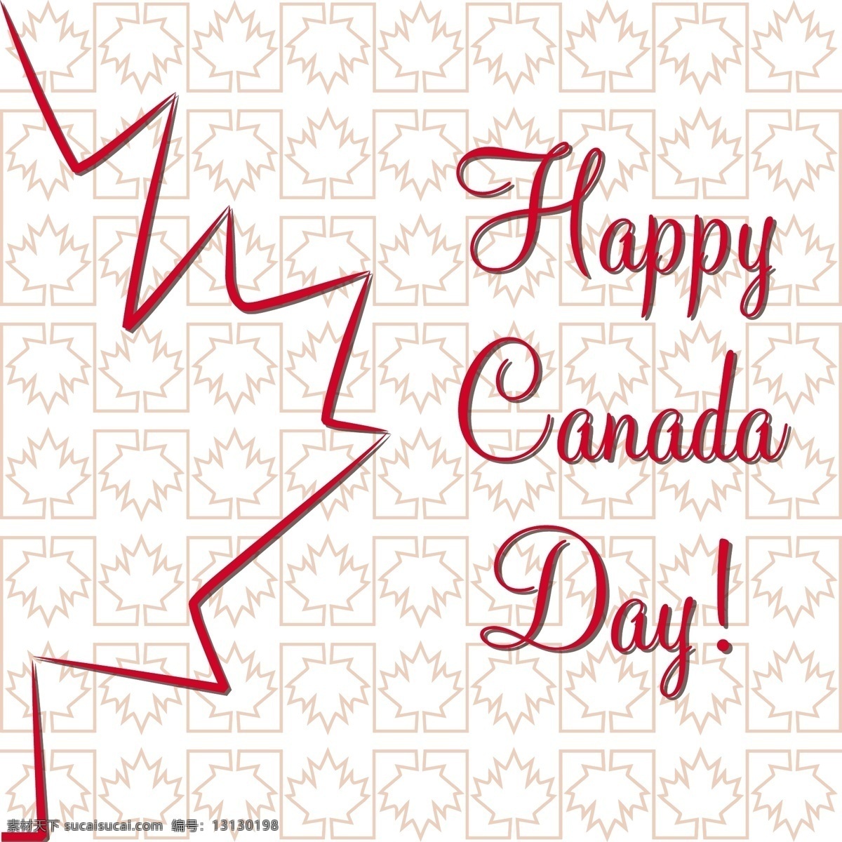 枫叶 加拿大 国庆节 快乐 卡 矢量 格式 矢量图 日常生活