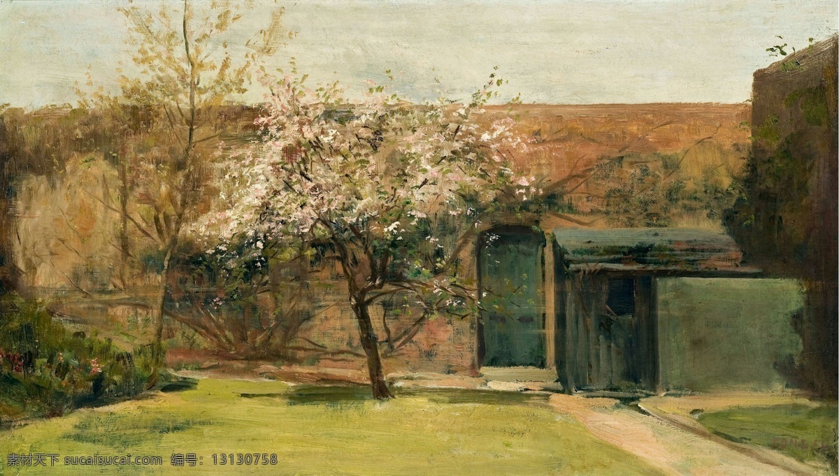 大师 画家 风景画 静物 油画 建筑 装饰画 chantemesle blossoming conder charles 人物 高清 西方 国外 现代 家居装饰素材
