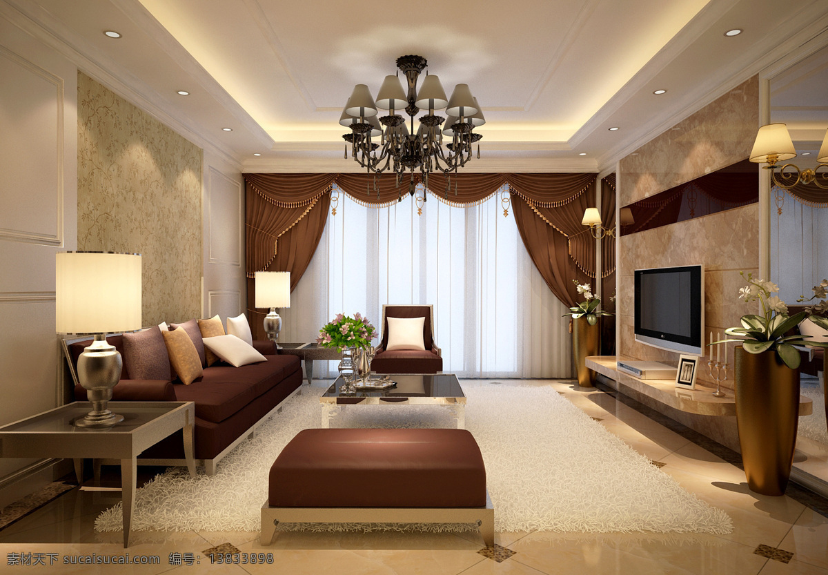 现代 客厅 3d设计 室内设计 现代客厅 装饰素材