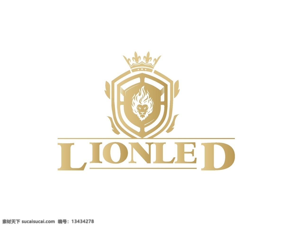 笑 看 人生 logo 字体 金色 狮子 logo设计