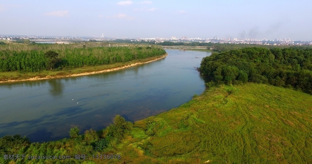 村口的小河流 新农村 河流 自然风光 和谐静谧 白鹭 自然景观 风景名胜