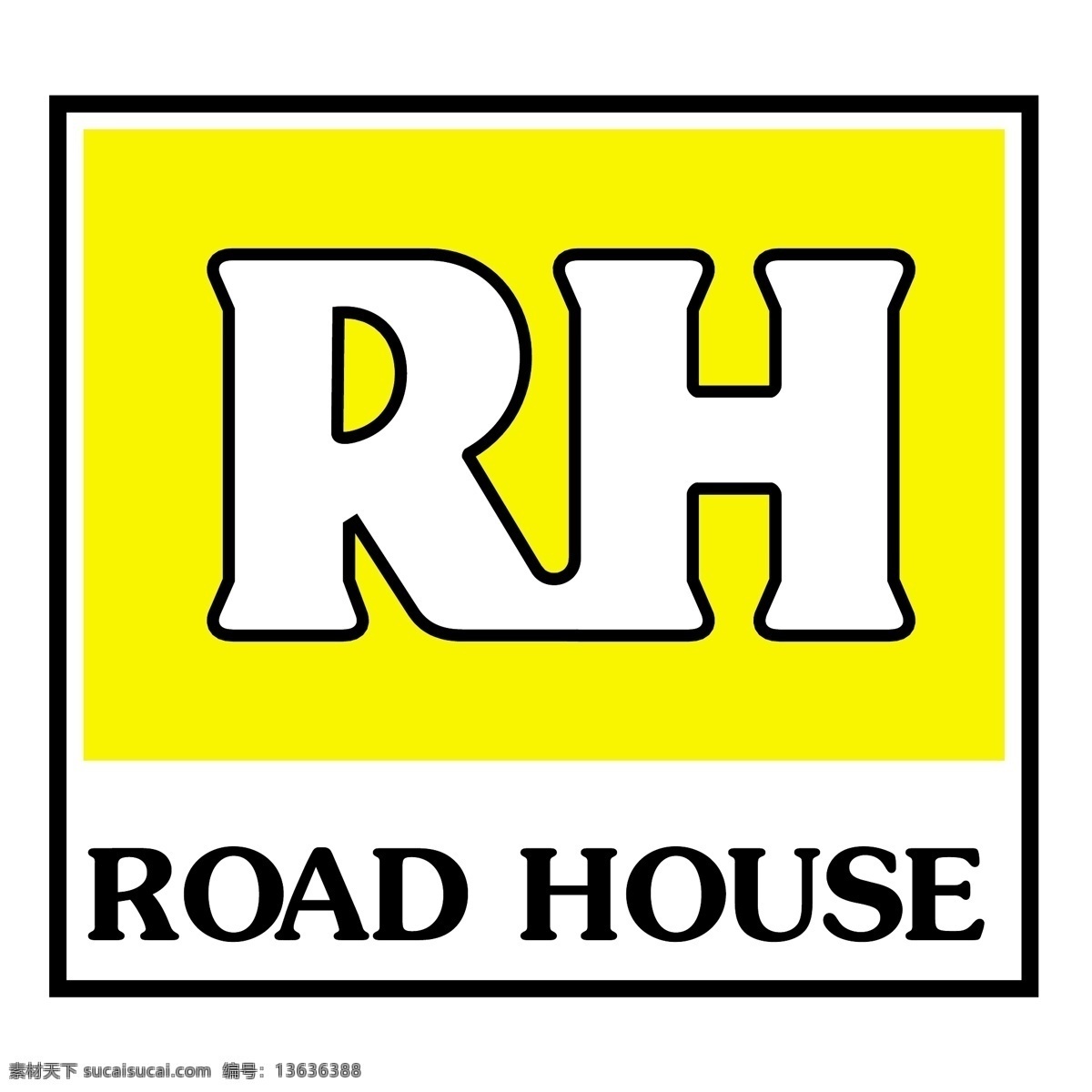 免费 rh 标志 标识 白色