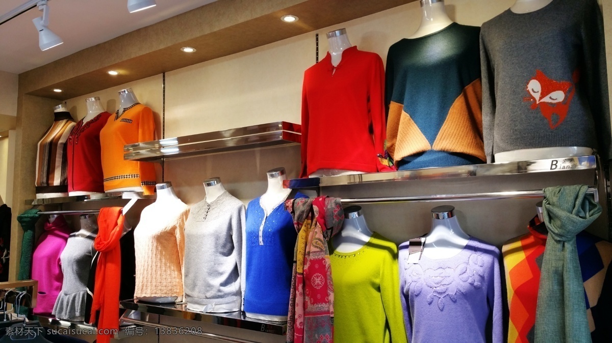 服装店 里 毛衣 样品 服饰 羊绒 静物特写 生活百科 家居生活