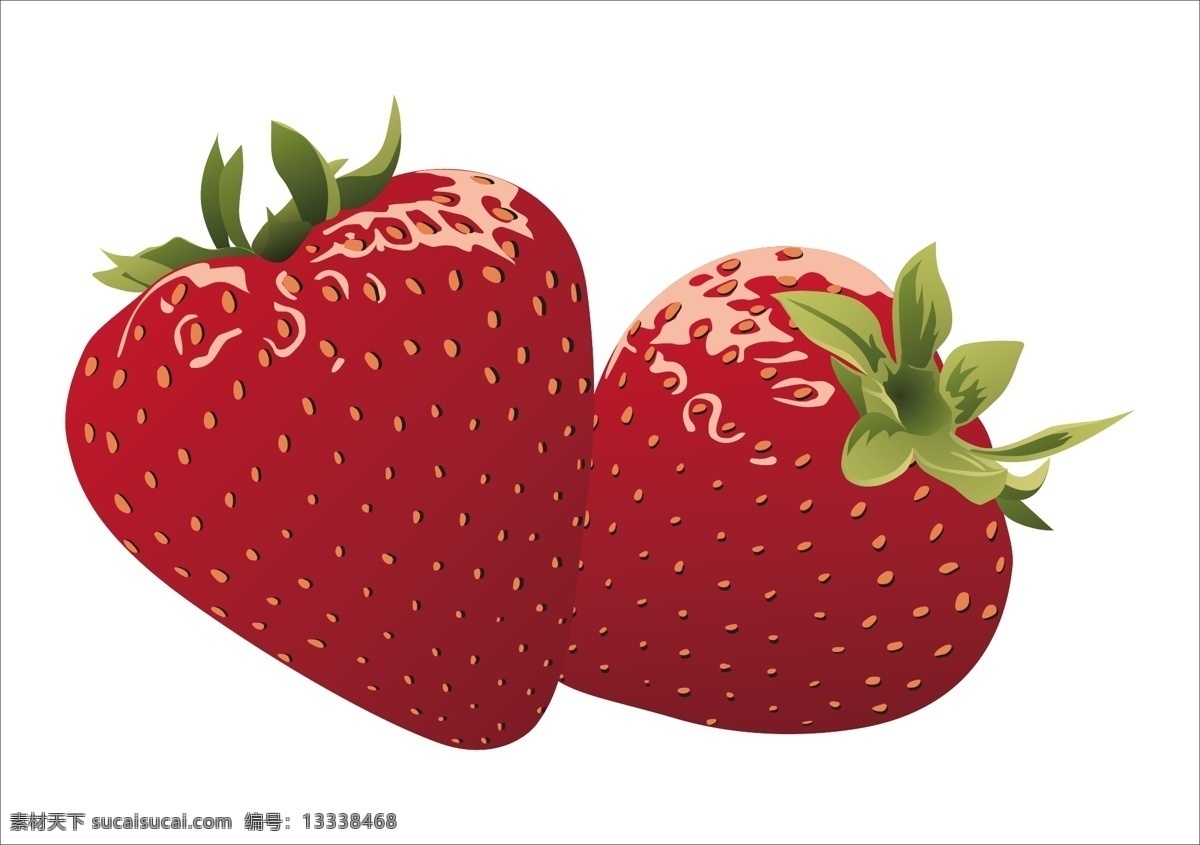 矢量 新鲜 水果 草莓 矢量草莓 矢量素材 矢量图 其他矢量图