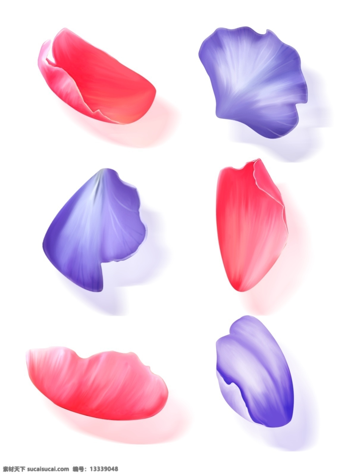 大气 手绘 花 花瓣 免 抠 元素 套 图 手绘花 手绘画班 花瓣元素 免抠图案 粉色蓝色花瓣