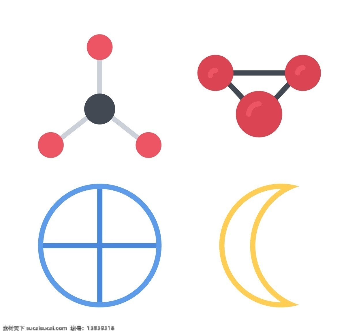 空间科学 icon 分子 月牙 小图标 工具图标 web图标 媒体 标识图标 文件 手机图标 手机按钮 网页素材 网站首页 网页制作