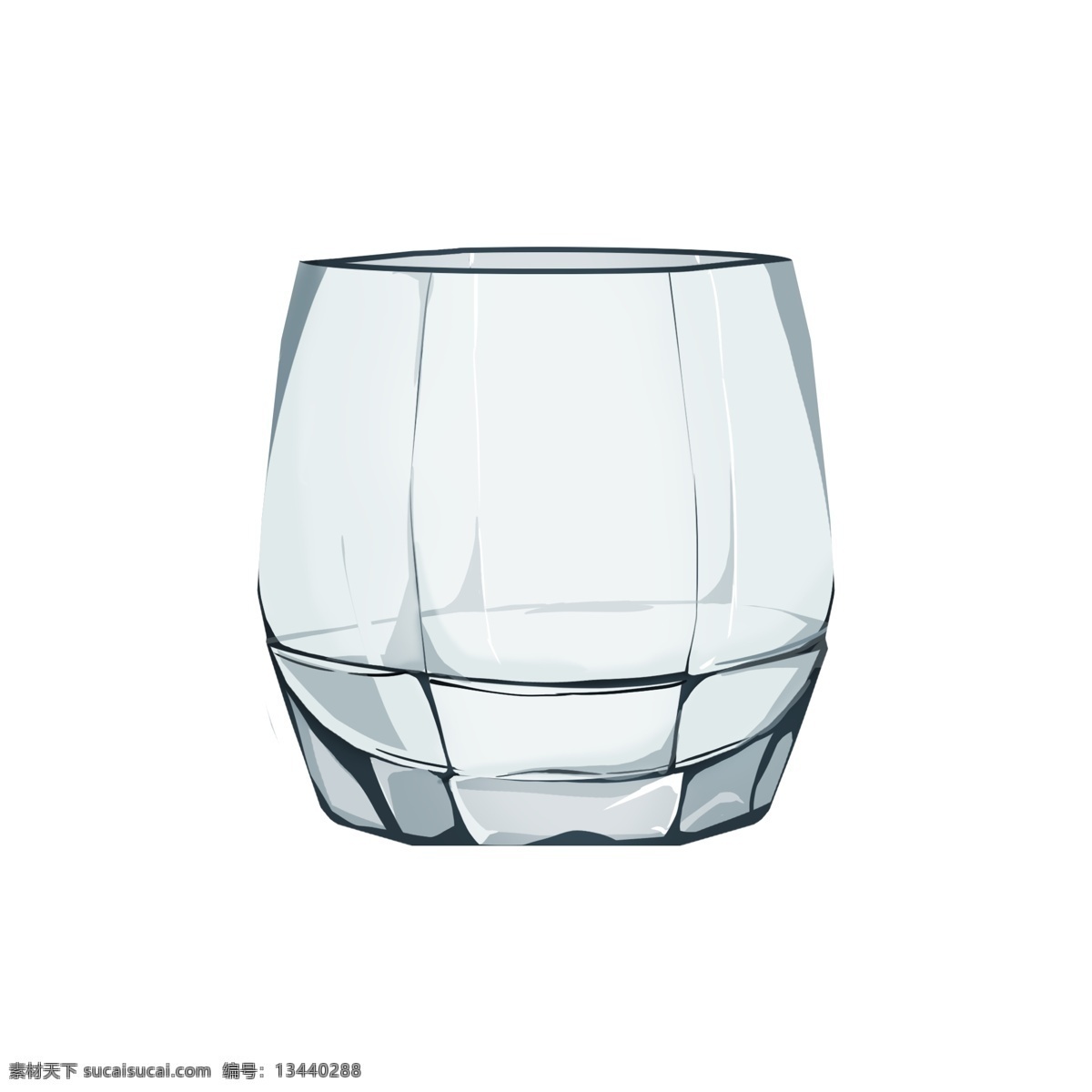 圆形 时尚 玻璃 器 插图 精致的玻璃杯 白色玻璃杯 圆形玻璃杯 玻璃器插图 一个玻璃器 创意玻璃器 卡通装饰