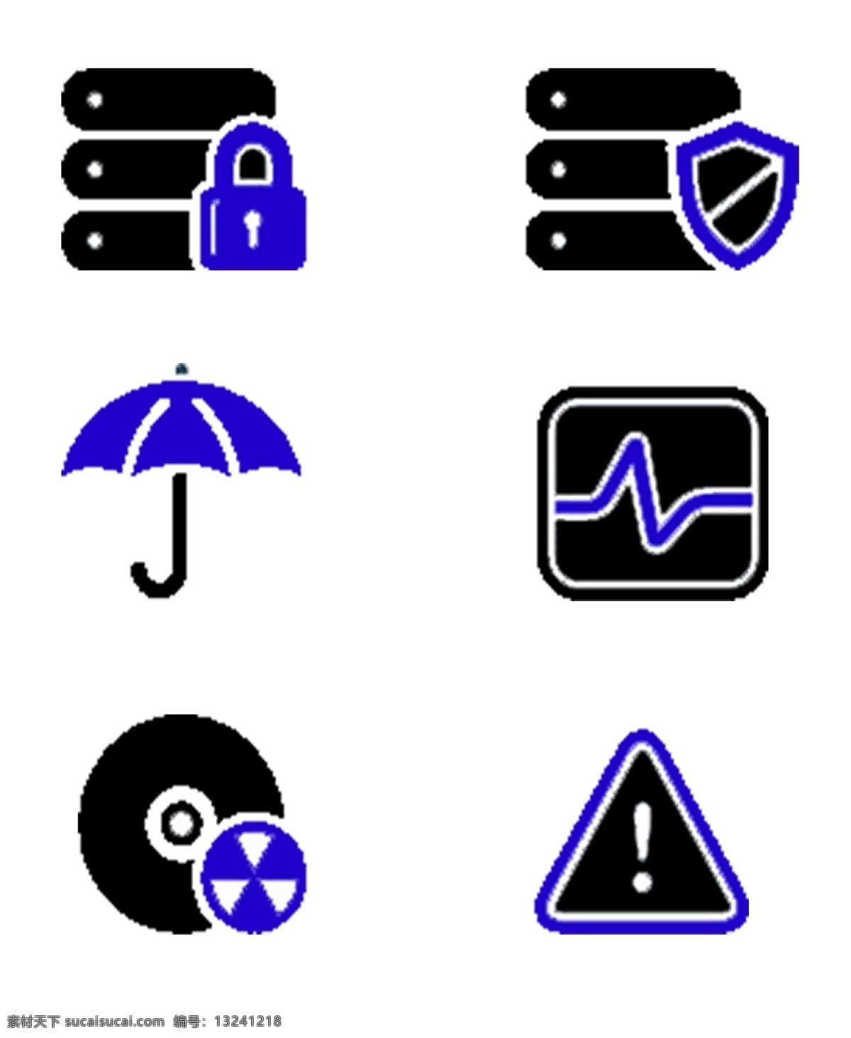 手机 应用 黑色 蓝色 图标素材 图标 锁屏 手机管家 雨伞 统计图 播放器 免抠 png格式 黑蓝