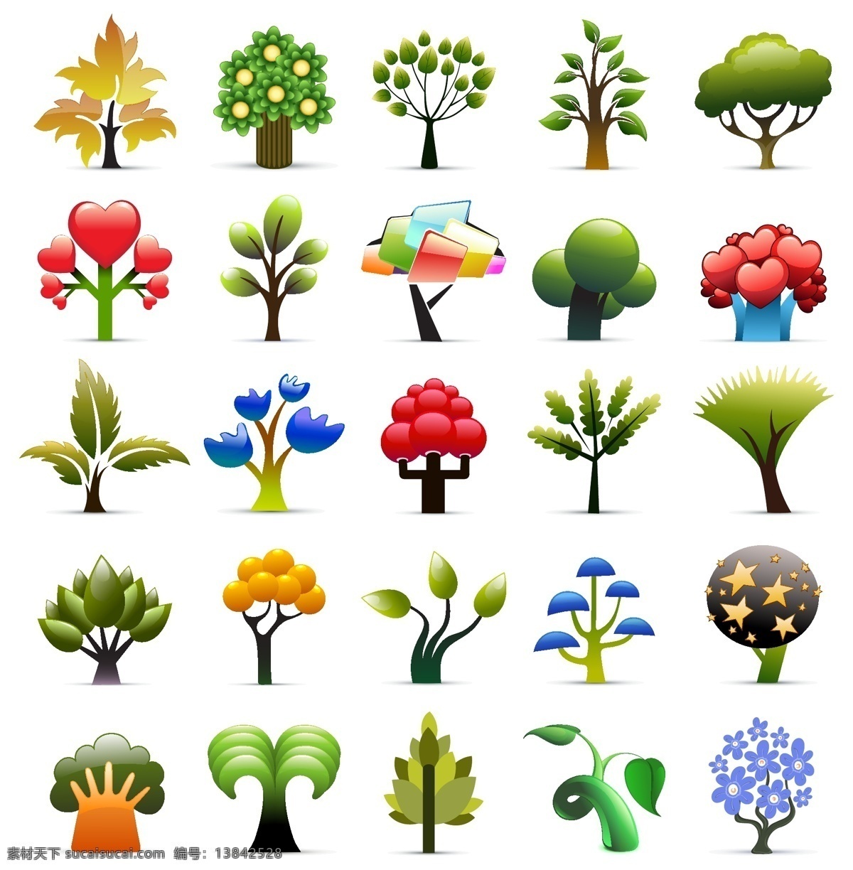 植物 图标 矢量 非 原创作品 草 地球 果实 花 盆 山 圣诞树 树木 小麦 心形 椰子树 绿色的叶子 叶 矢量图 其他矢量图