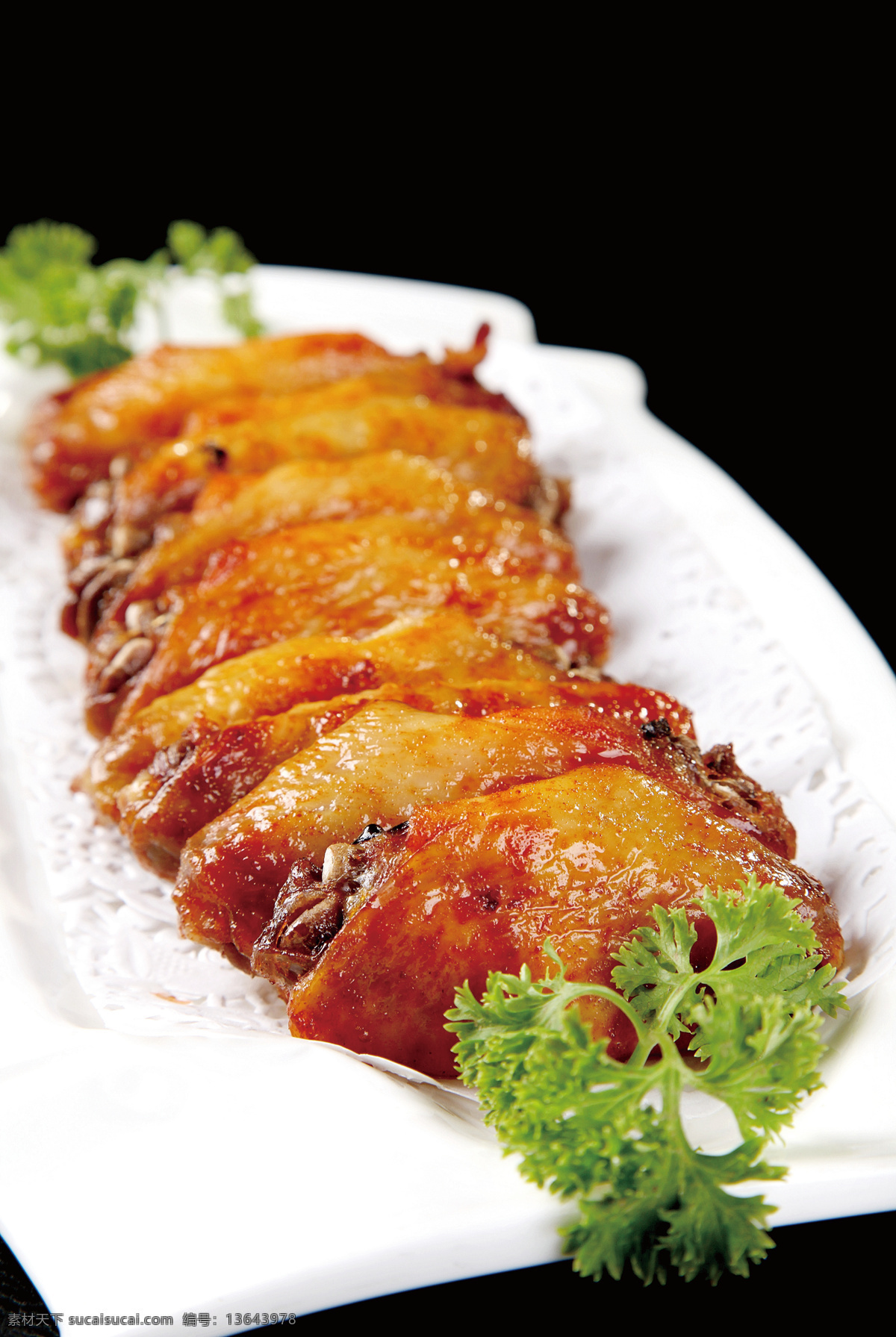 奥尔良烤鸡翅 美食 传统美食 餐饮美食 高清菜谱用图