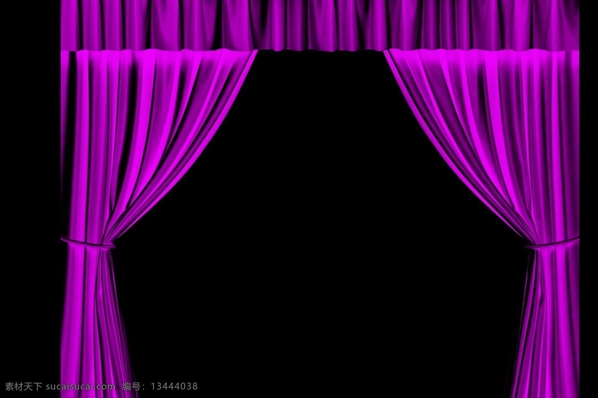 窗帘素材 窗帘 紫色的 高贵的