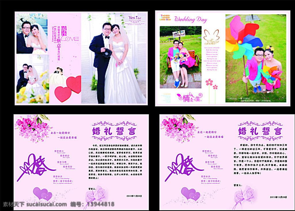 婚礼誓言 婚礼logo 粉红色 新郎新娘誓词 宣誓 誓言书 宣誓书 新郎新娘宣言 白色
