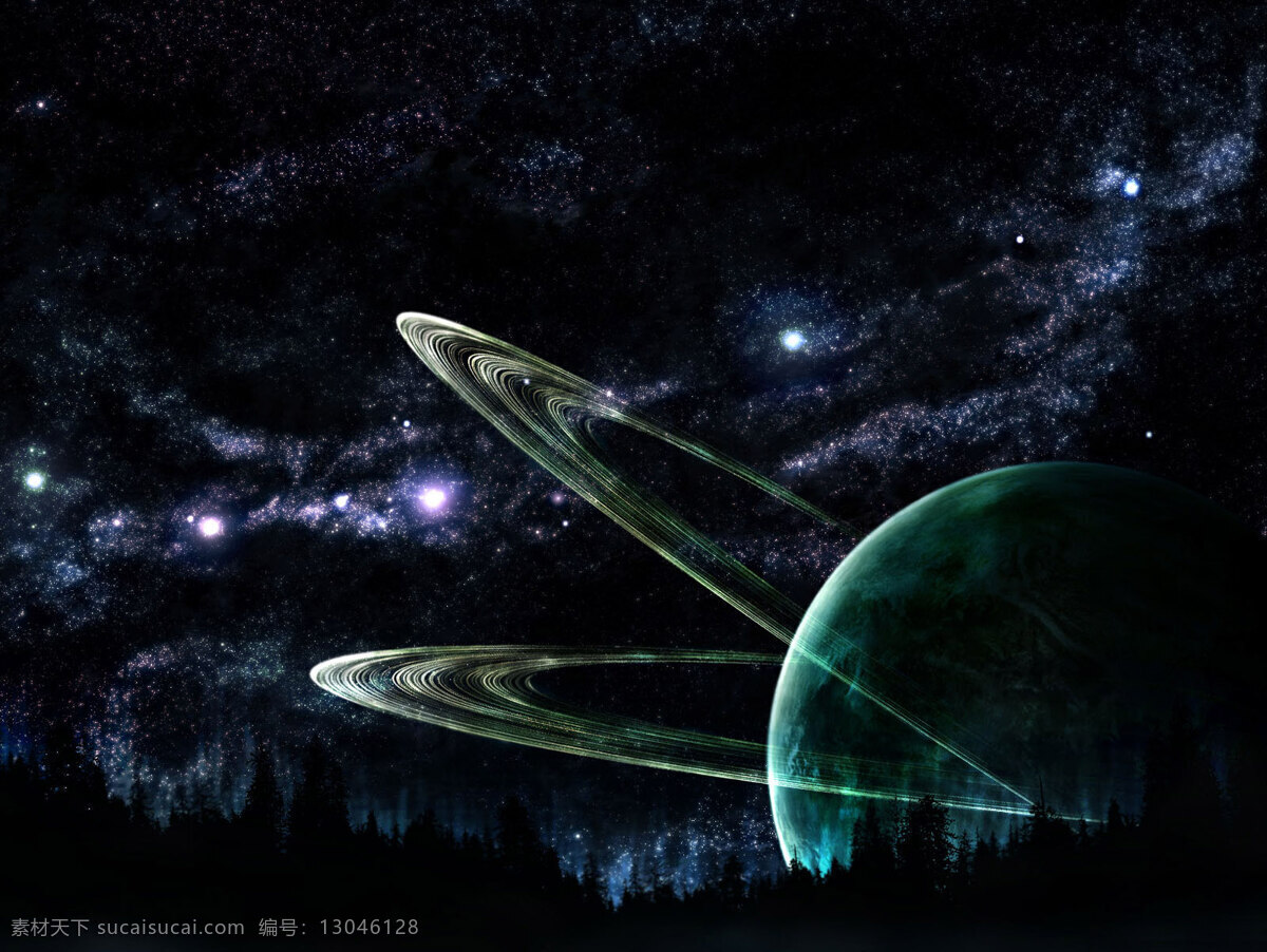 科幻 宇宙 星系 背景 科技 星球 海报 广告