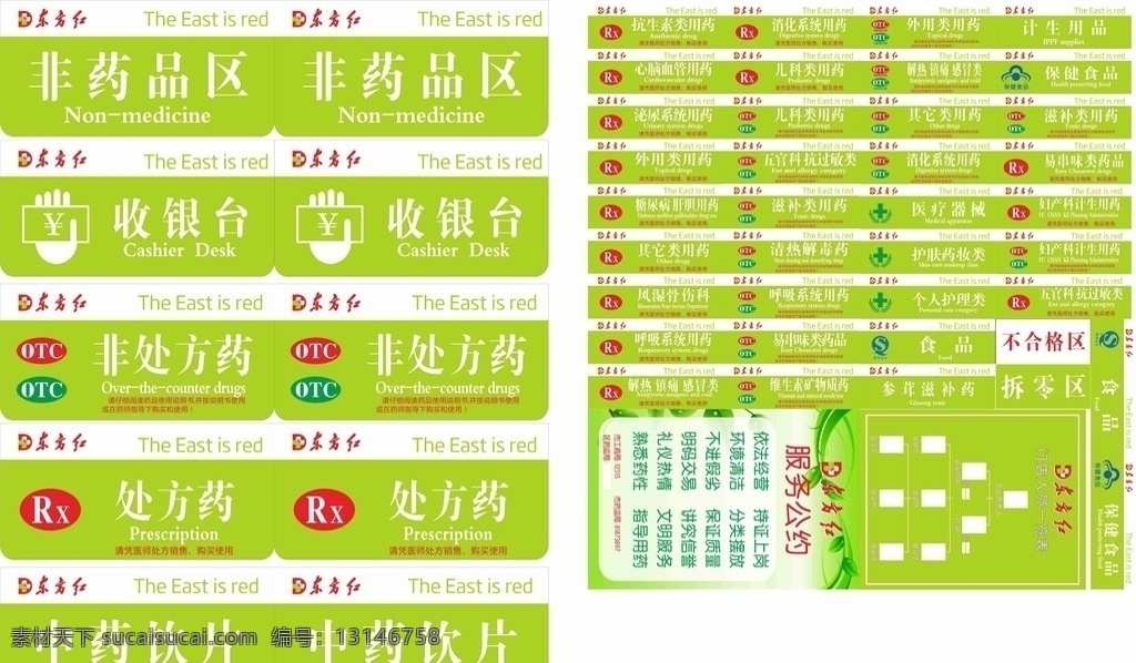 药店分类牌 医药分类 药品分类牌 视觉标识牌 导购标识