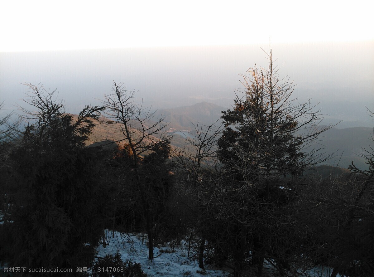 南岳衡山雪景 南岳衡山 云雾 山峰 日出 五岳 衡阳 雪景 旅游摄影 自然风景