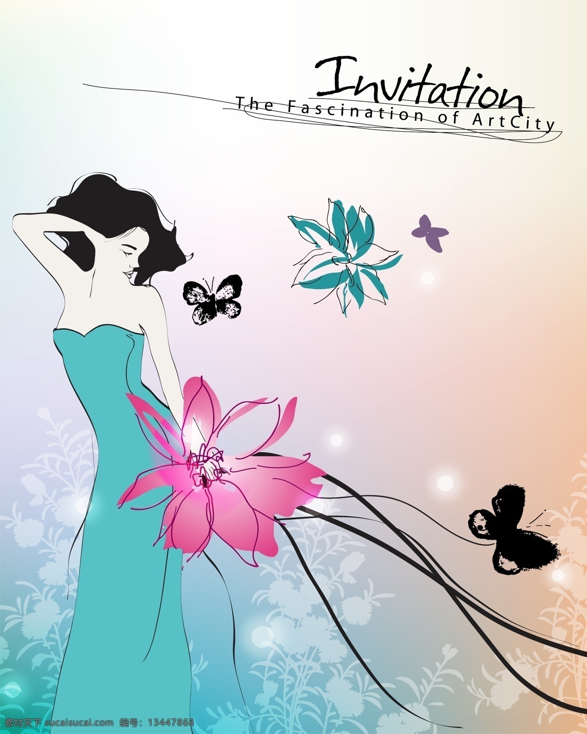 唯美韩国插画 美女插画 插画 时尚 美丽 漂亮 花朵 蝴蝶 柔美 美好 韩国插画 美少女战士 手绘插画 卡通插画 韩国 封面插画 文具插画 动漫动画 动漫人物 唯美
