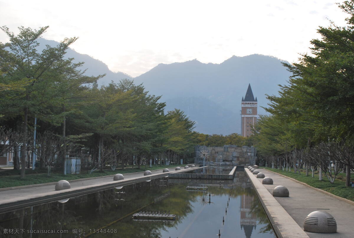 福师大钟楼 福建师范大学 钟楼 校园美景 大学 福建 建筑园林 建筑摄影