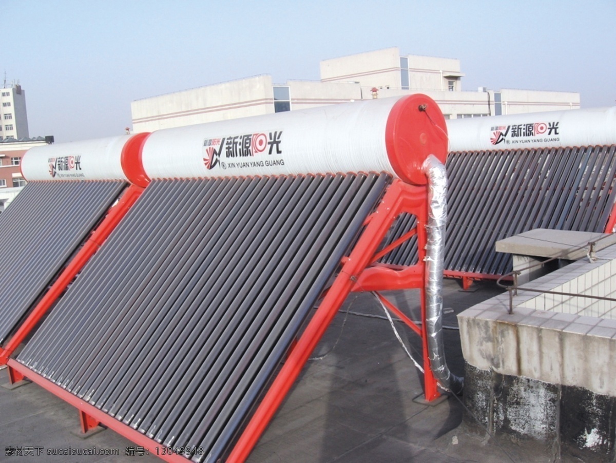 家居生活 生活百科 太阳能 太阳能热水器 热水器 安装 新源 阳光 工程 矢量图 日常生活