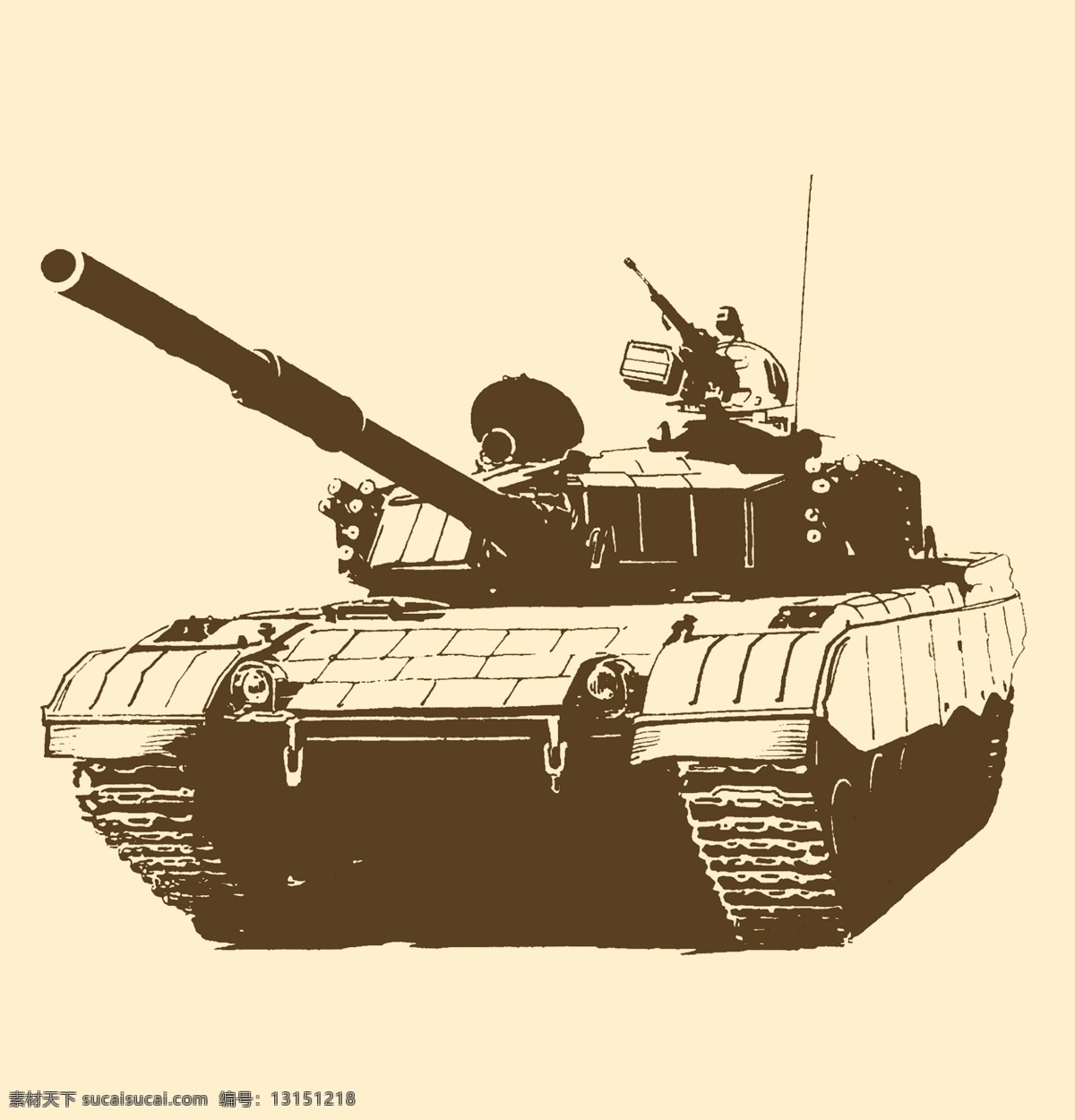 主战坦克 中国 85 三型主战坦克 装甲车 武器 战争 军事 坦克 战车 装甲 中外 兵器 装饰 图案 分层 源文件