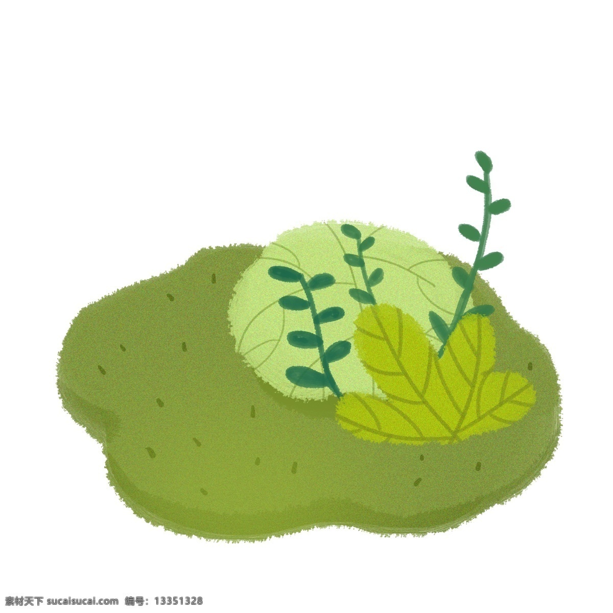 绿色 草地 免 抠 绿色草地 植物 树木 花草树木 原创手绘 卡通草地 草原 草绿色 果实 草丛 茂盛 生命力